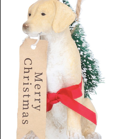 Adornos navideños con forma de perritos