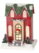 Cargar imagen en el visor de la galería, Adorno de mesa Navideño casa de pueblo