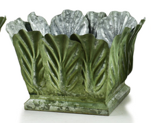 Cargar imagen en el visor de la galería, Macetas decorativas verde en metal