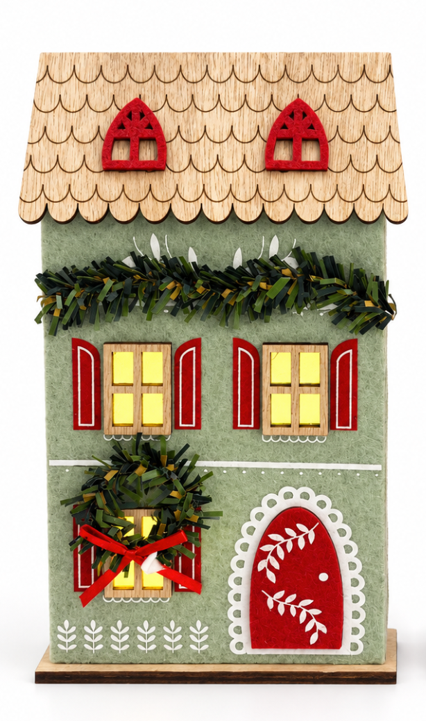 Casitas navideñas con luz