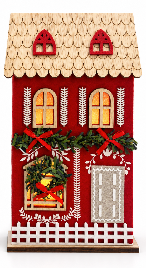 Casitas navideñas con luz