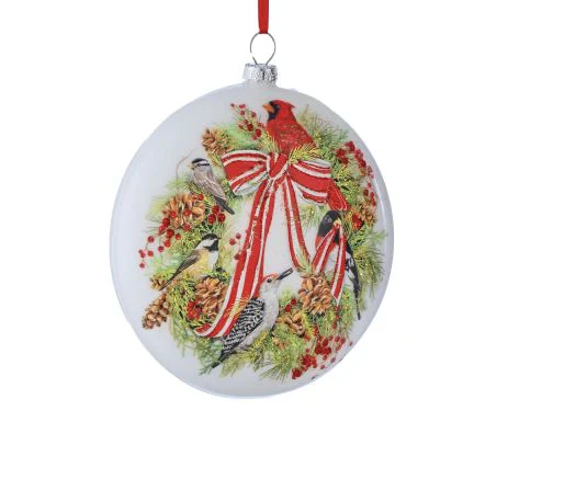 Bolas de Navidad de Aves e Ilustraciones Botánicas