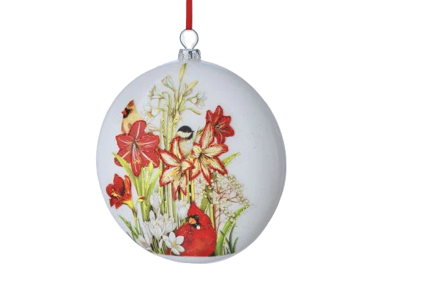 Bolas de Navidad de Aves e Ilustraciones Botánicas