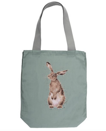 Bolsa de lona con un conejo