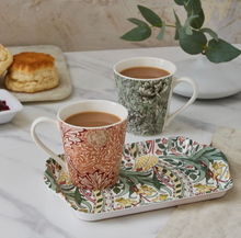 Cargar imagen en el visor de la galería, Set de tazas y bandeja William Morris