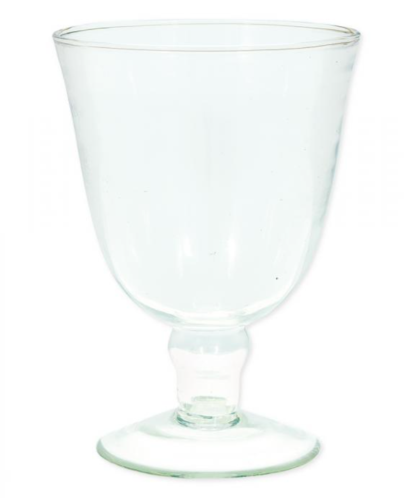 Copa de agua de cristal soplado