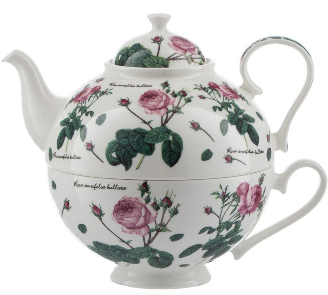 Tea for one diseño rosas