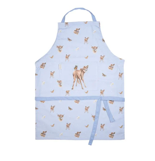 Delantal diseño ternero y mariposa