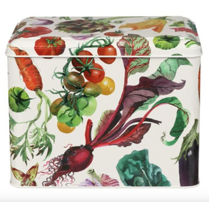 Caja de lata diseño verduras