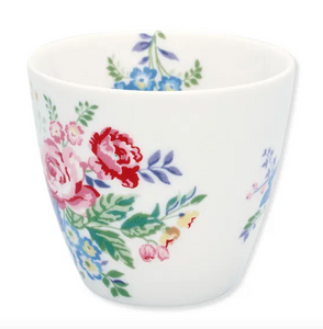 Vaso de porcelana diseño flores