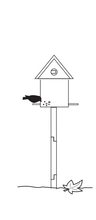 Cargar imagen en el visor de la galería, Poste en tres partes para montar comederos de pájaros