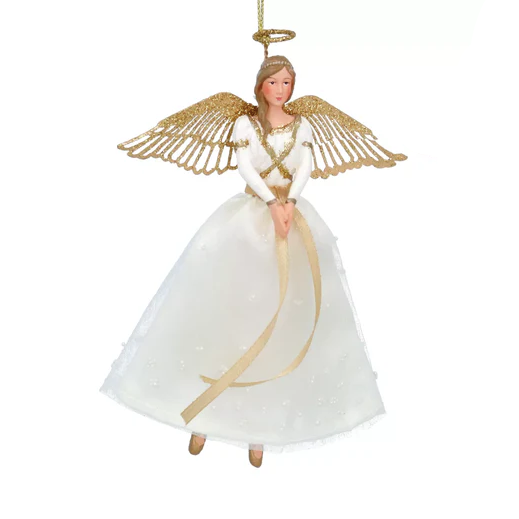 Adornos de ángeles blancos para colgar