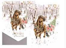 Cargar imagen en el visor de la galería, Pack tarjetas de Navidad &quot;Paseo en Trineo Nevado&quot;