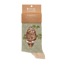 Cargar imagen en el visor de la galería, Calcetines diseño búho (35-38)