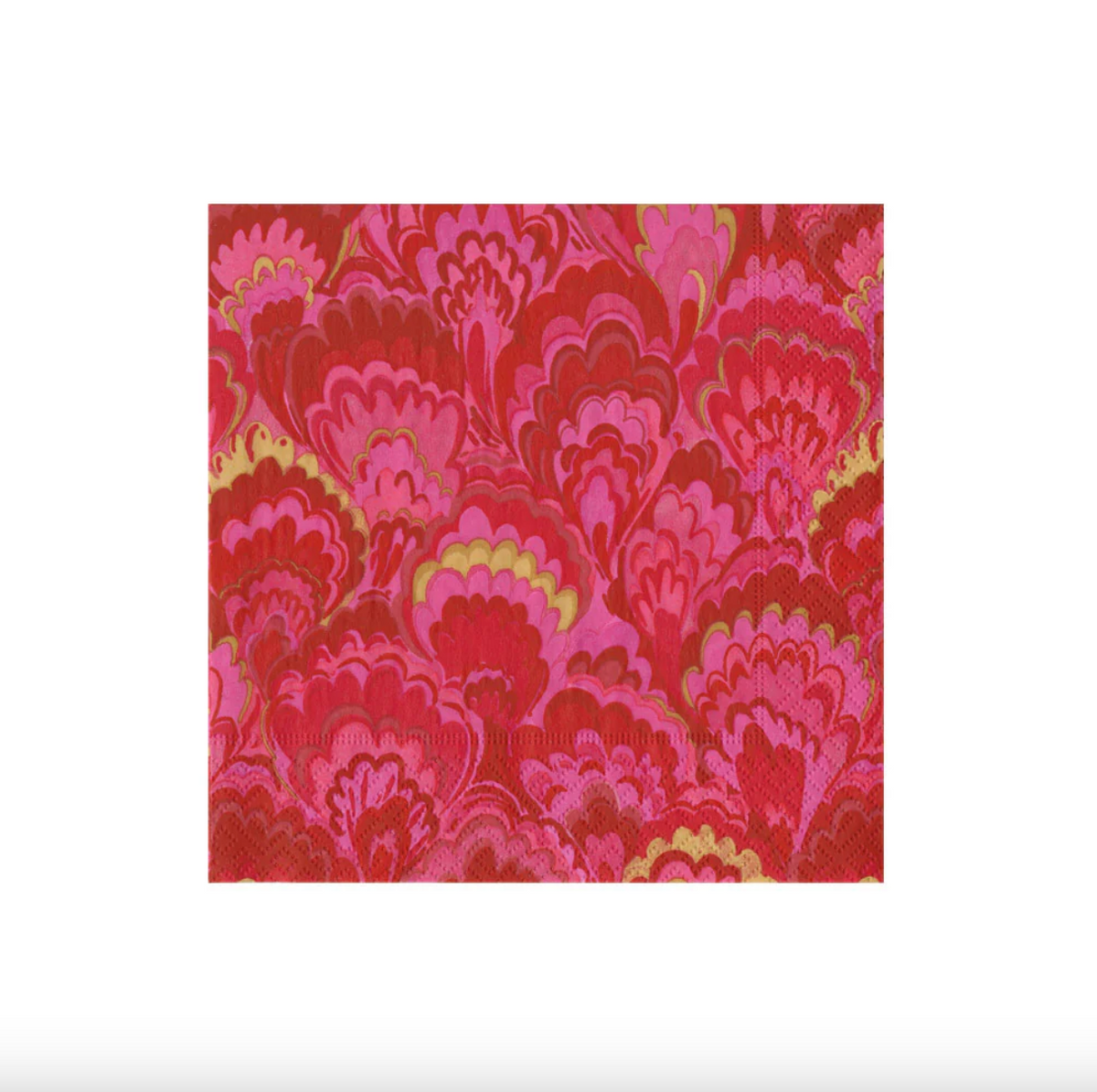 Servilletas cocktail Marbled Ceramica Red