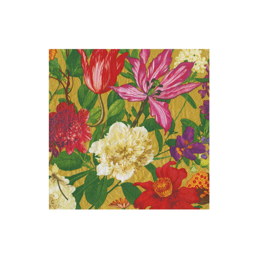 Servilletas cocktail Dutch Floral Gold