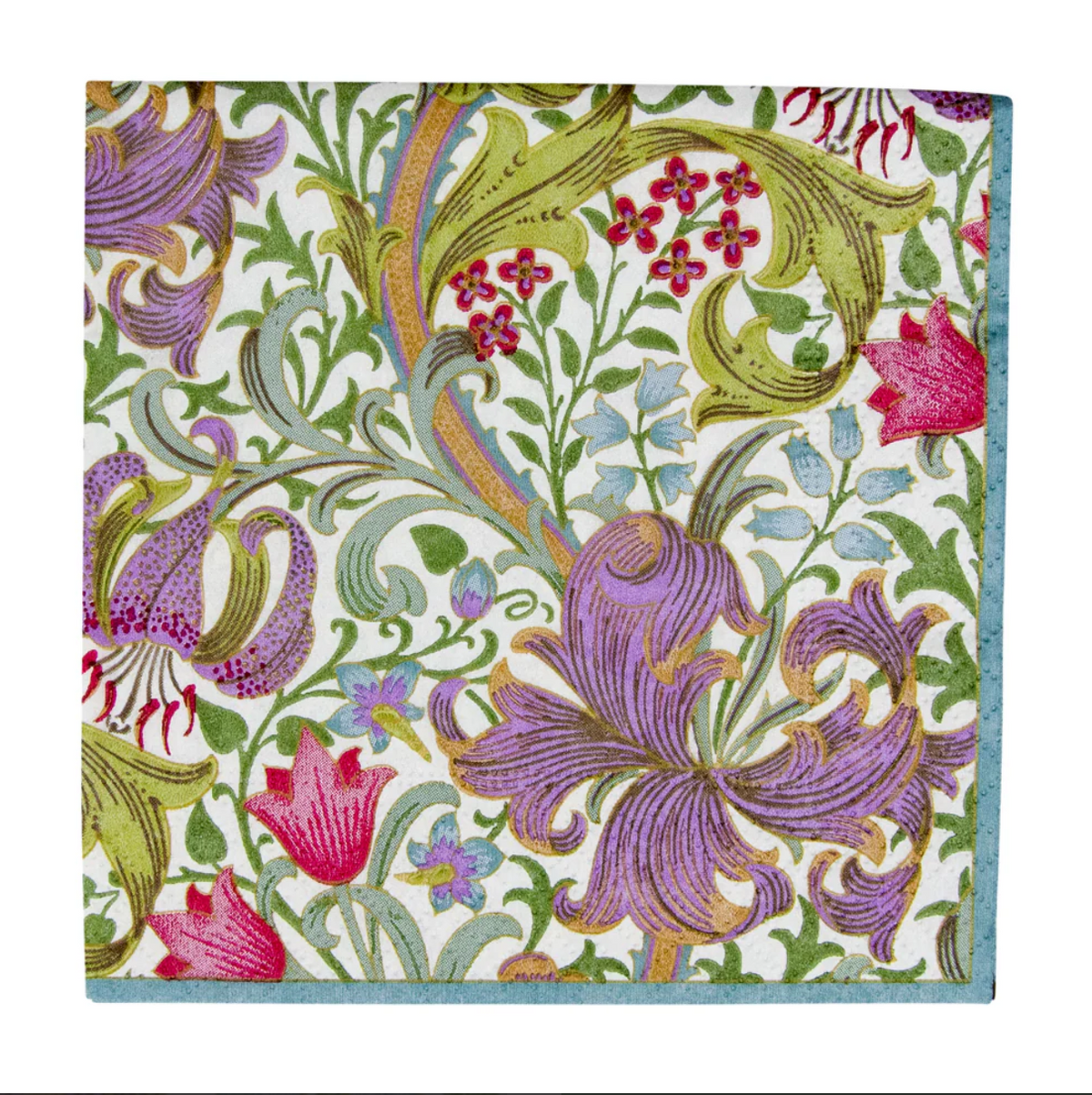 Servilletas cocktail de papel Ivory Golden Lily