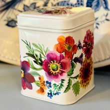 Cargar imagen en el visor de la galería, Caja de lata diseño flores de jardín
