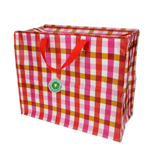 Cargar imagen en el visor de la galería, Bolsa gigante para almacenar diseño Pink Gingham