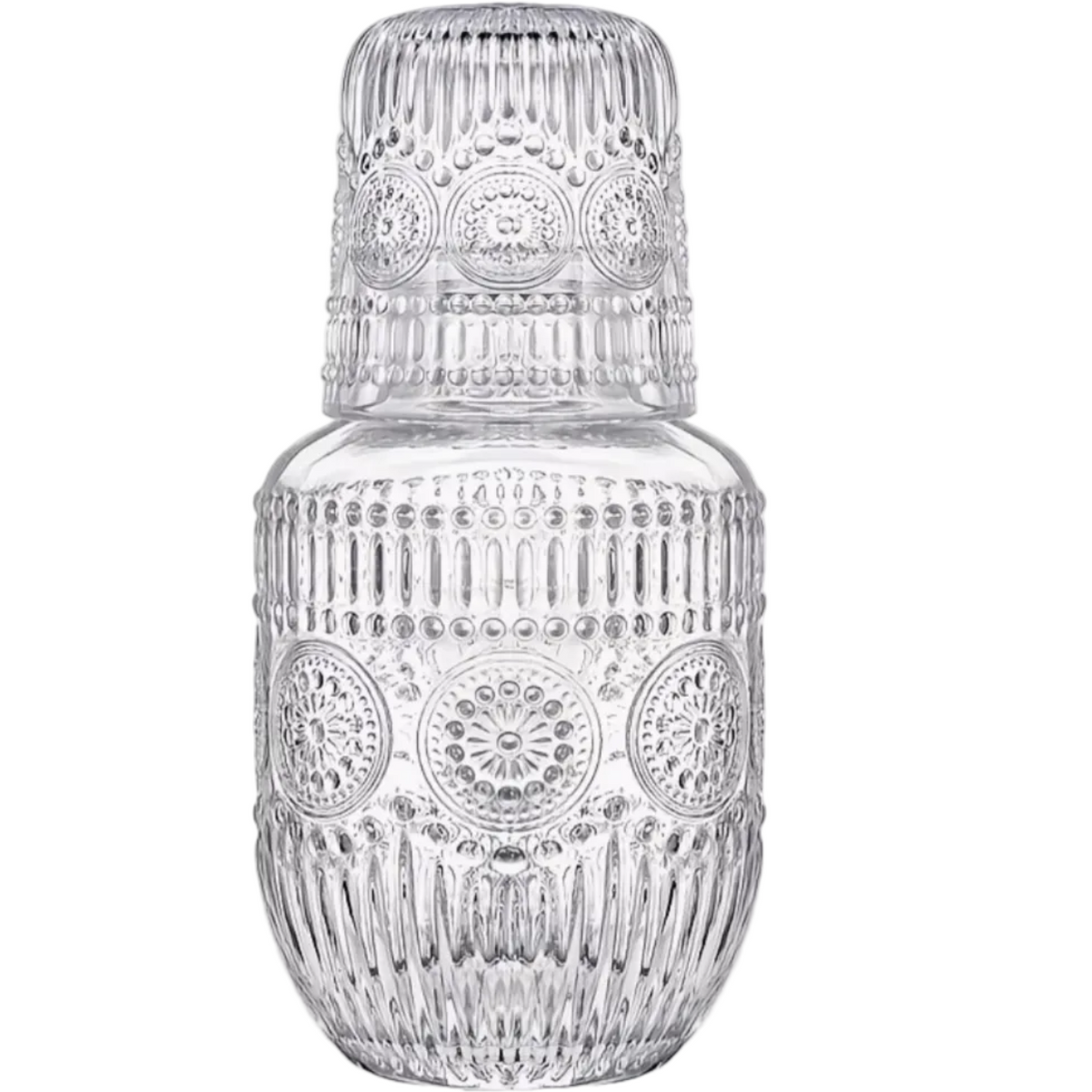 Juego de Jarra y Vaso de Cristal