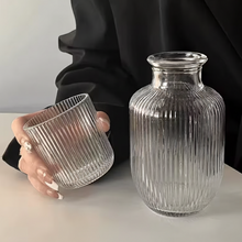 Cargar imagen en el visor de la galería, Juego de Jarra y Vaso de Cristal