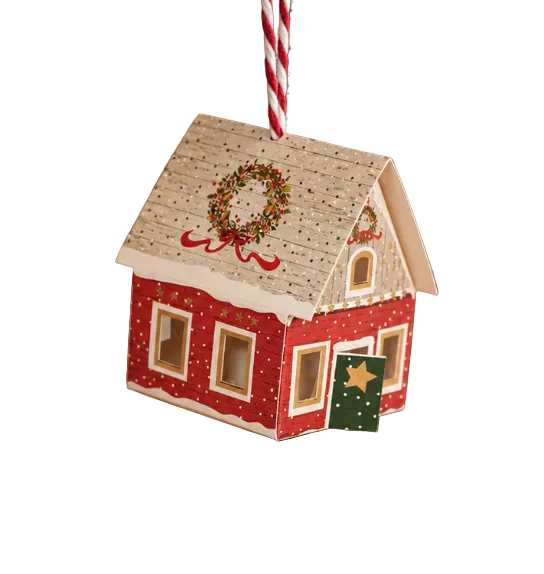 Casitas con leds para colgar