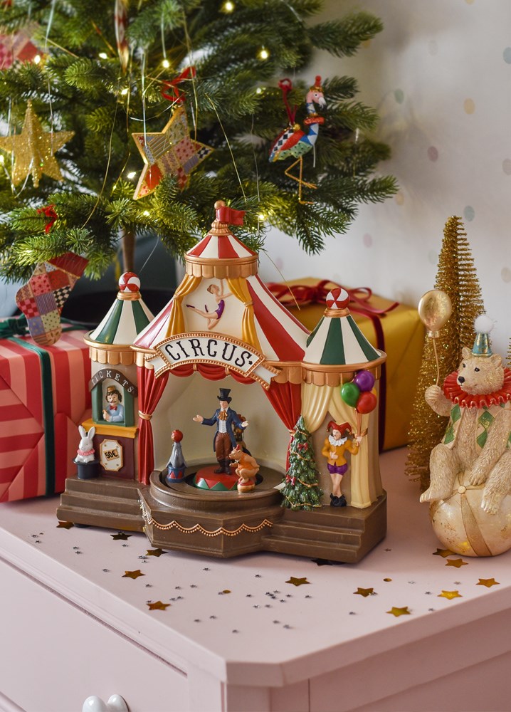 Caja de música Circo navideño