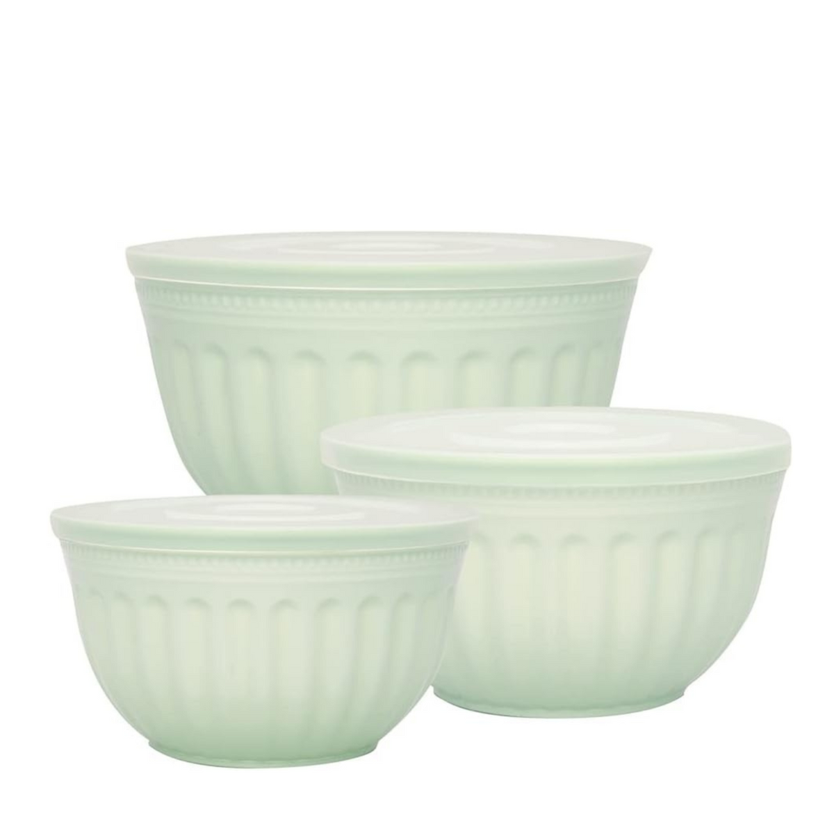 Set de 3 tuppers de color verde