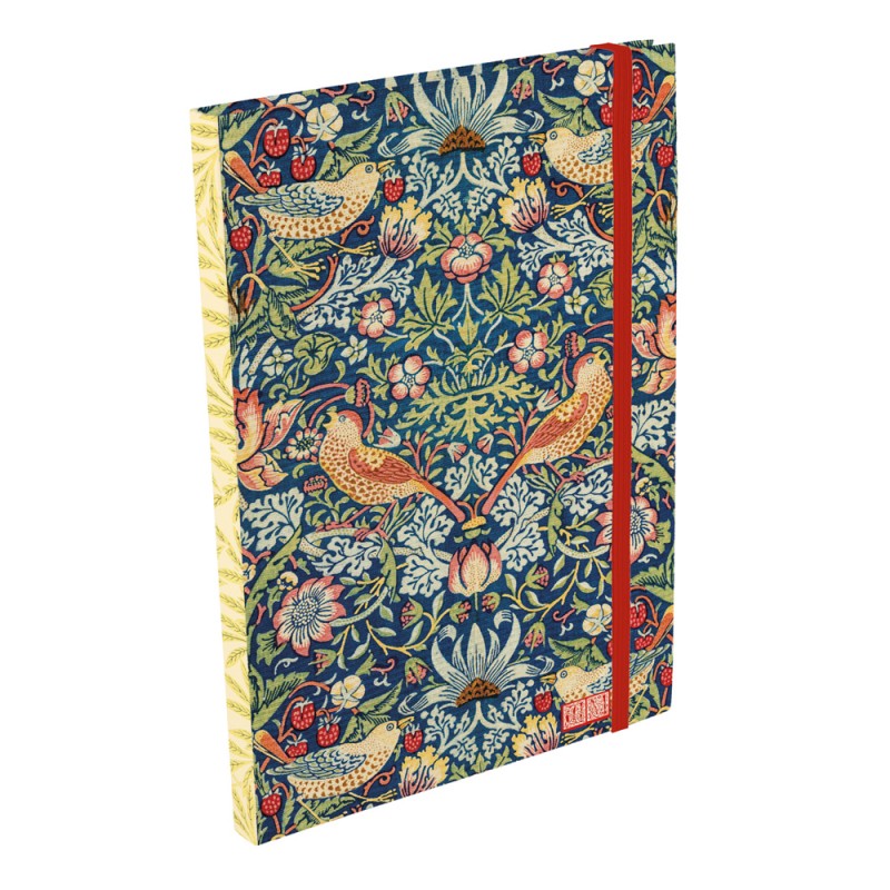 Cuaderno A5 Strawberry Thief de William Morris