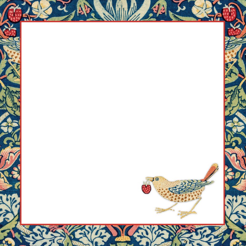 Bloc de notas Strawberry Thief de William Morri