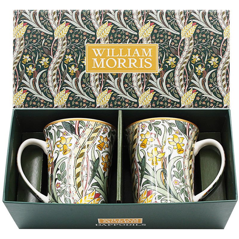 Caja regalo de 2 tazas de porcelana Daffodil, 300 ml