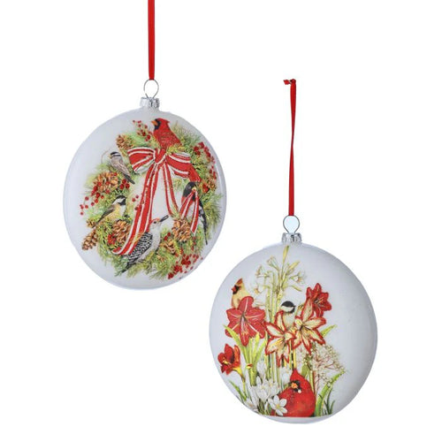 Bolas de Navidad de Aves e Ilustraciones Botánicas