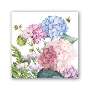 Servilletas cocktail de papel hortensia
