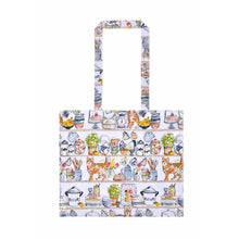 Cargar imagen en el visor de la galería, Bolsa mediana plastificada diseño "Pantry Cats"