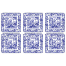 Cargar imagen en el visor de la galería, Set de seis posavasos de azulejos diseño Blue Italian