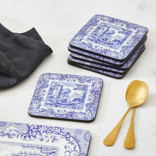 Cargar imagen en el visor de la galería, Set de seis posavasos de azulejos diseño Blue Italian
