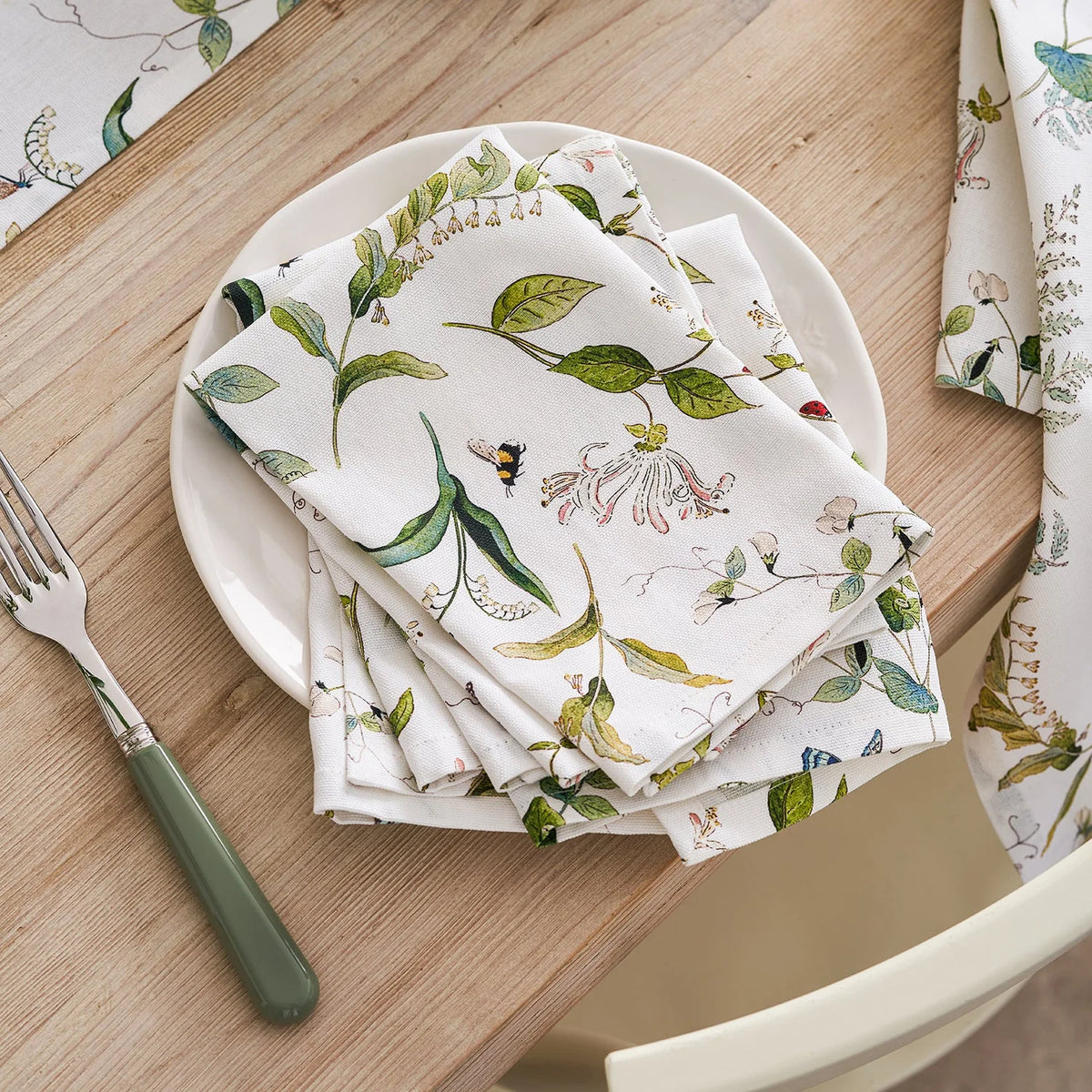 Set de servilletas diseño flores silvestres
