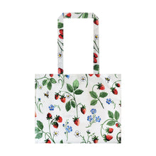 Cargar imagen en el visor de la galería, Bolsa de algodón con asas largas " Strawberry pach"