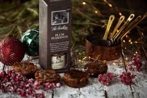 Pack 4 Christmas pudding y Brandy butter