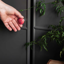 Cargar imagen en el visor de la galería, Tirador de Mueble con Forma de Seta Roja – Diseño Artesanal de Madera