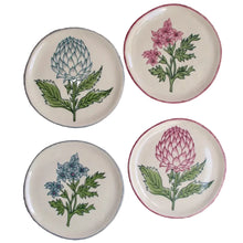 Cargar imagen en el visor de la galería, Platos pequeños diseño floral de colores