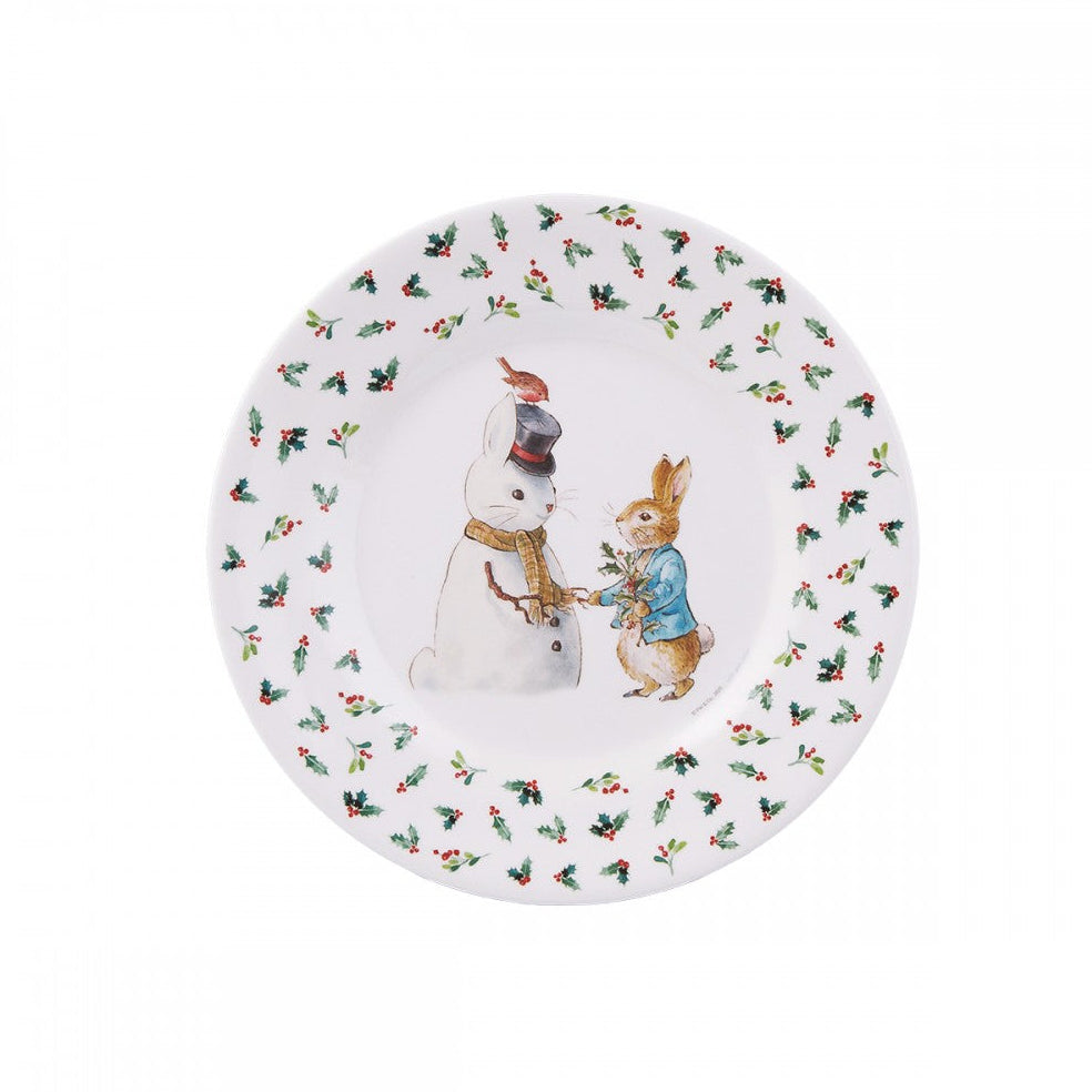 Plato Peter Rabbit Navidad en casa