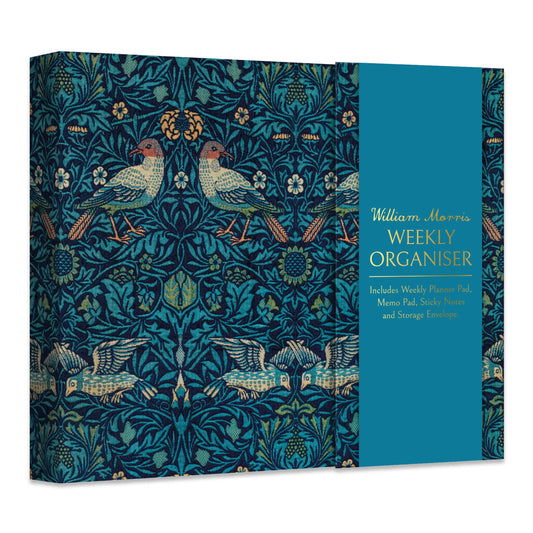 Organizador semanal William Morris con diseño de pájaros