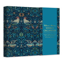 Cargar imagen en el visor de la galería, Organizador semanal William Morris con diseño de pájaros
