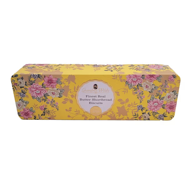 Caja de lata con galletas de mantequilla