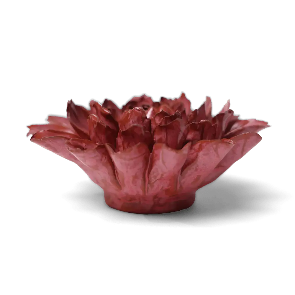 Flor de cerámica  de Pascua rosa