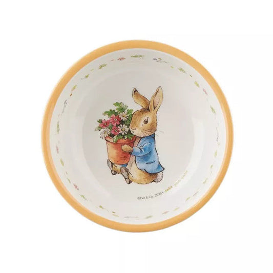 Bowl de melamina de Peter Rabbit melocotón