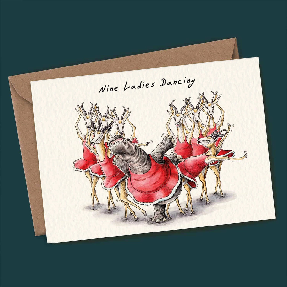 Pack de 12 tarjetas de Navidad “12 Days of Christmas”
