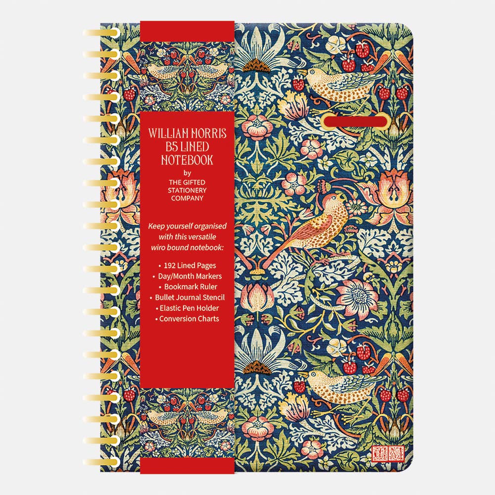Cuaderno diseño Strawberry thief