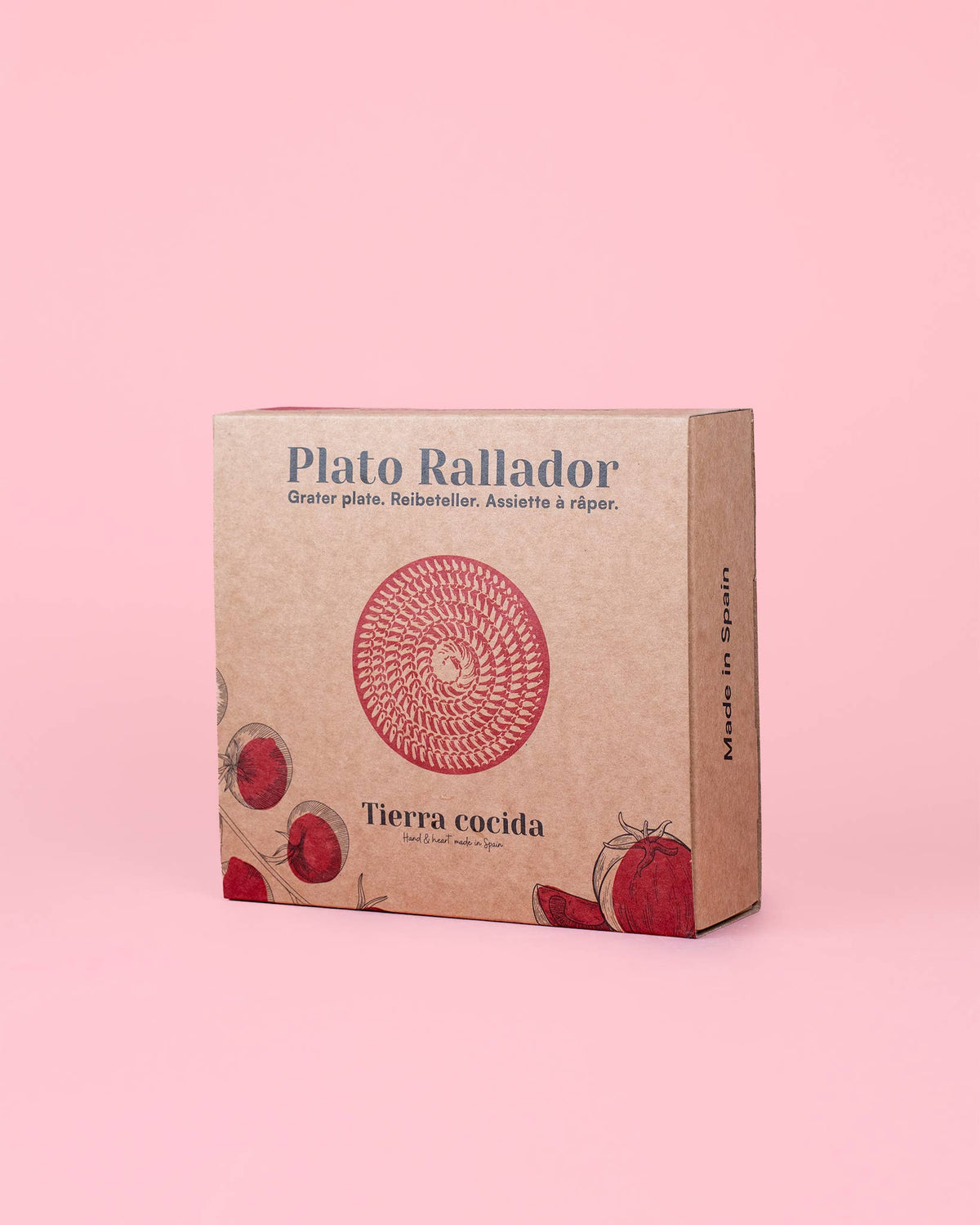 Plato rallador de cerámica mediano con caja de regalo
